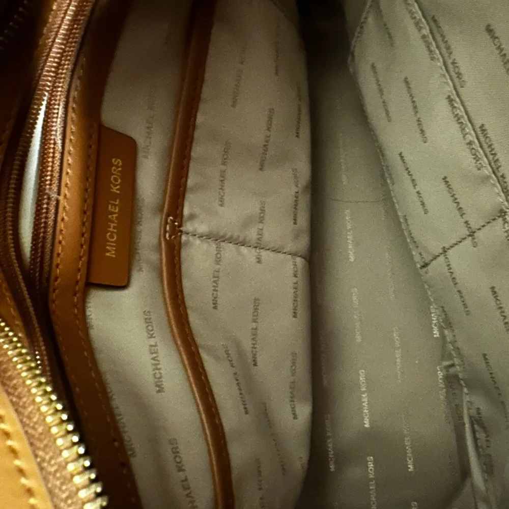 Michael Kors Tan Leather Tote - Picture 9 of 9